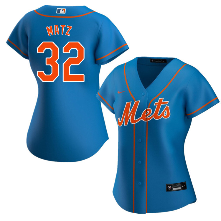 Nike Women #32 Steven Matz New York Mets Baseball Jerseys Sale-Blue